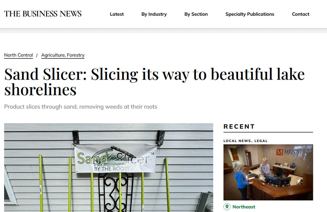 Sand Slicer: Slicing its way to beautiful lake shorelines