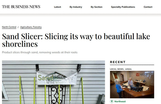 Sand Slicer: Slicing its way to beautiful lake shorelines